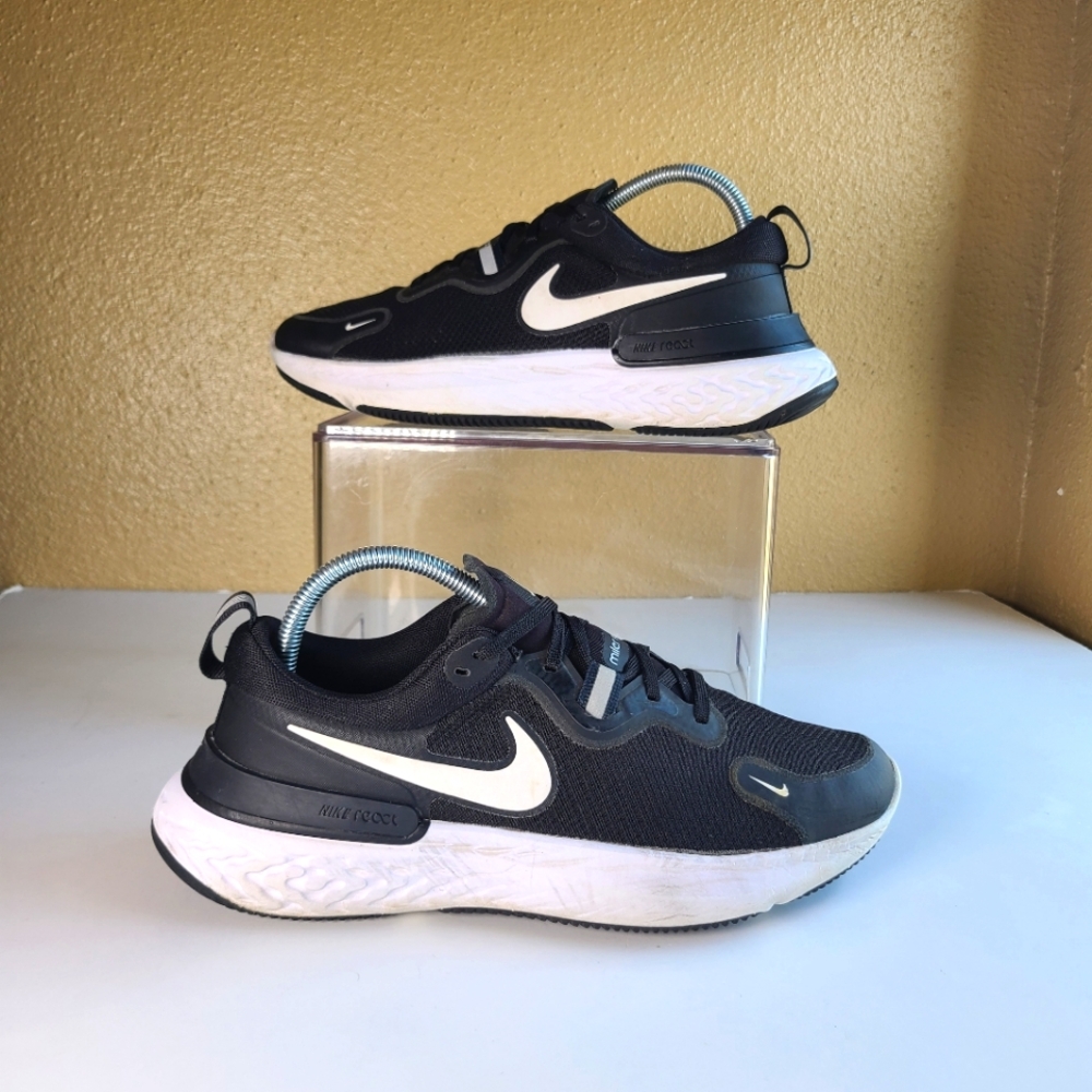 Nike React Miler Black Running Sneakers CW1777-003 Men size 8
